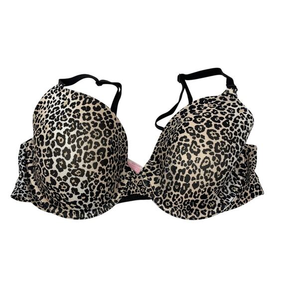 Victoria's Secret Other - Victoria's Secret Perfect Coverage Bra Womens Size 36C Leopard Print Tan Black
